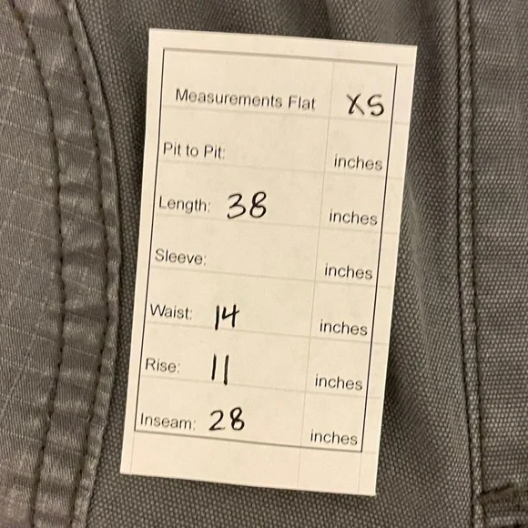 PacSun Grey Baggy Cargos Elastic Waist Jean  Size XS - Picture 7 of 7